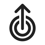 Double Tap Swipe Up SVG Icon